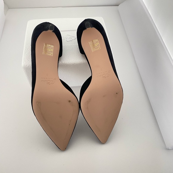 J. Crew Black suede heels with side cutout. - Picture 4 of 6